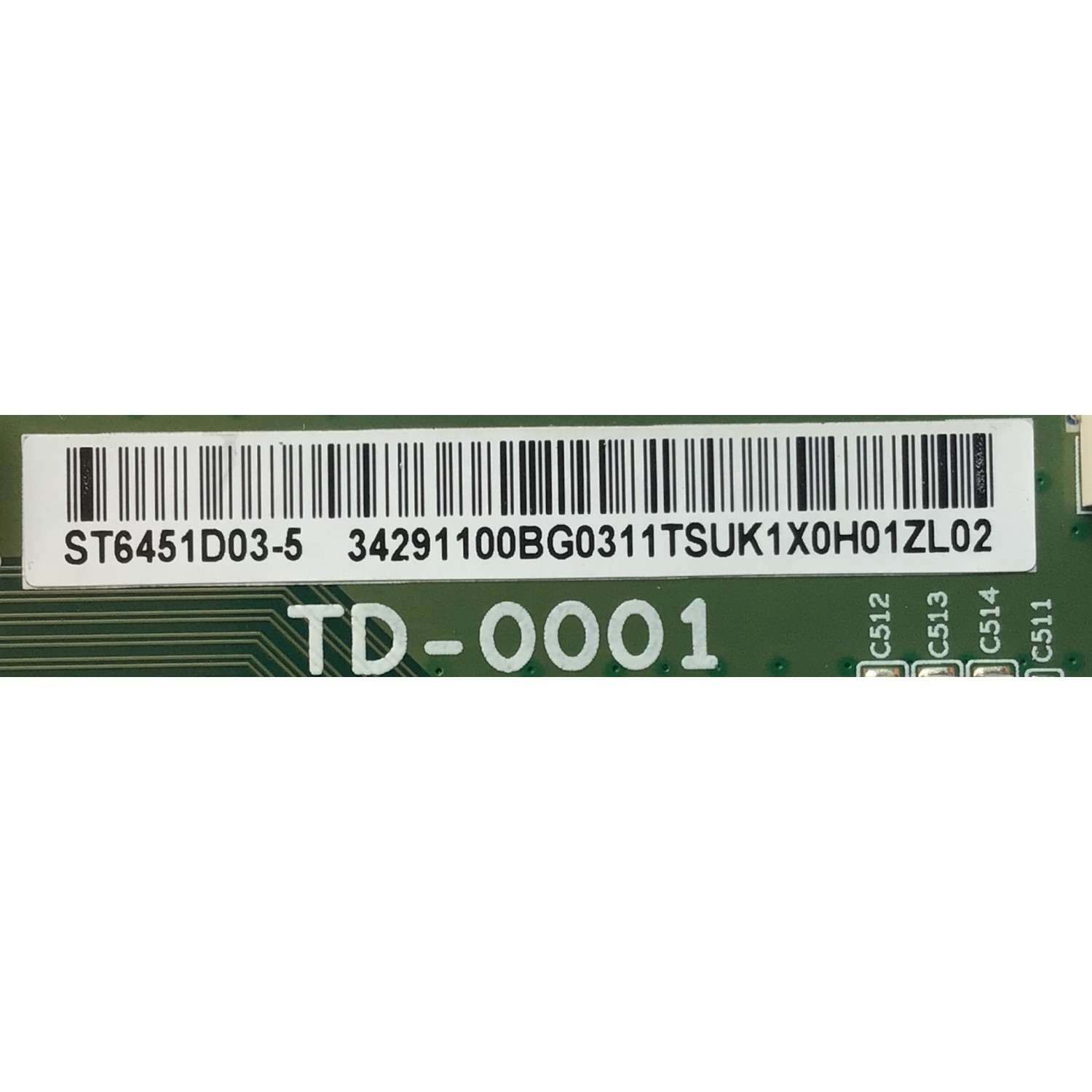 T-CON PARA TV SONY / NUMERO DE PARTE 34.29110.0B / 34291100B / ST6451D03-5 / TD-0001 / 34.29110.0BG / E248779 / 34291100BG / PANEL YDBM065CCS11 / MODELO KD-65X85J / XR-65X90J / xr-65x90cj / 65x90cj - Imagen 2